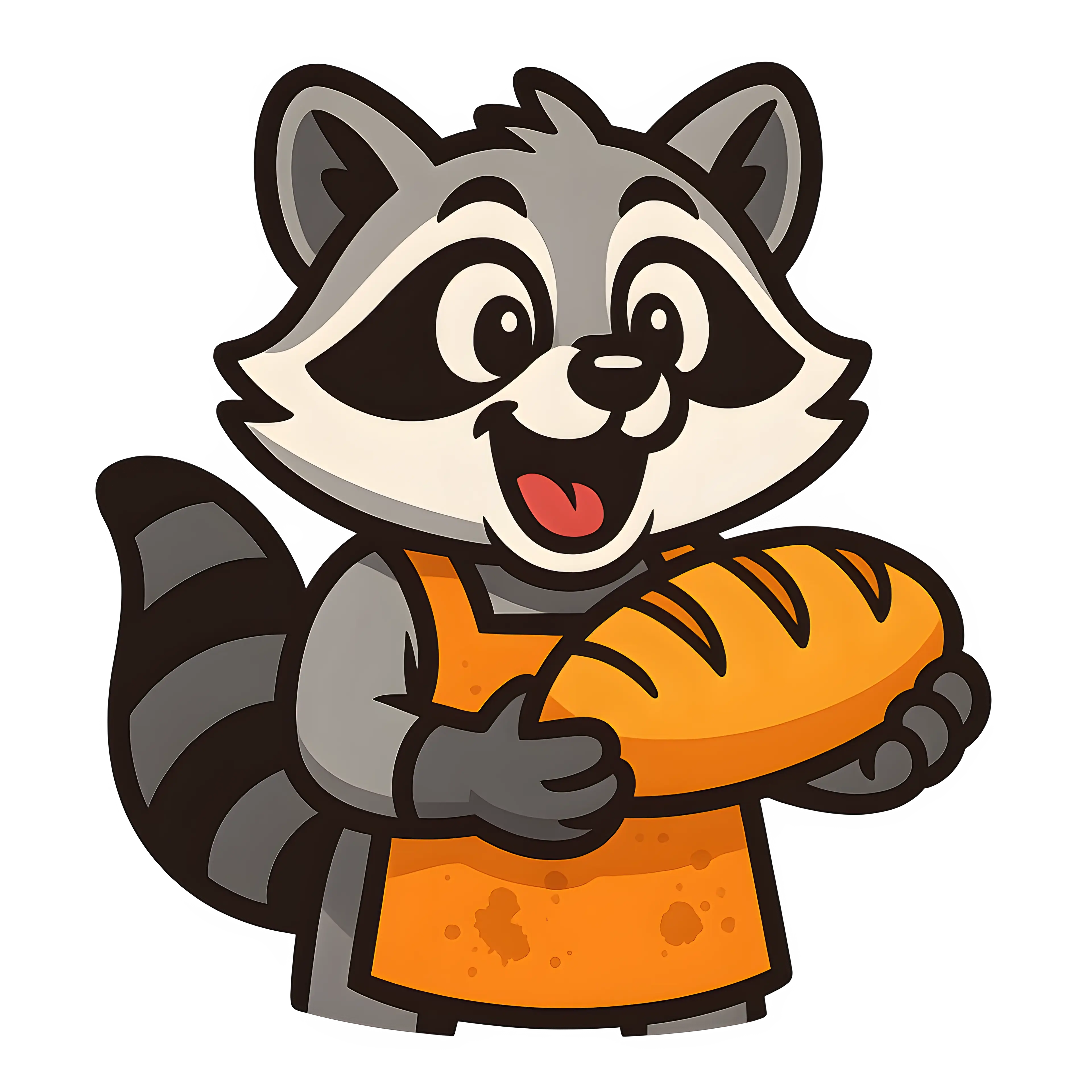 Raccoon Baker Mascot